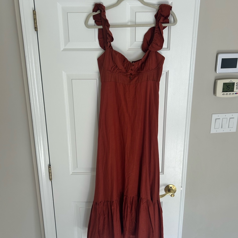 FARM Rio Ruffle Strap Maxi Dress - Picture 4 of 8